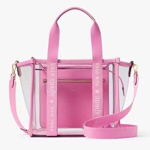 Kate Spade Pink and Clear Tote Bag